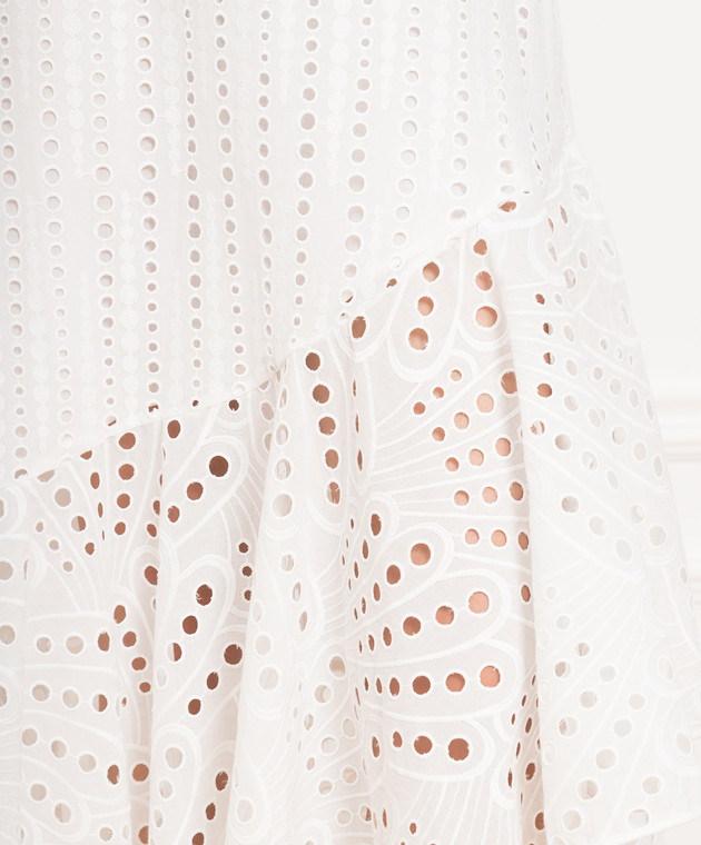 Charo Ruiz Біла сукня-бюстьє Aurora з вишивкою бродері англіз 223622 зображення 5