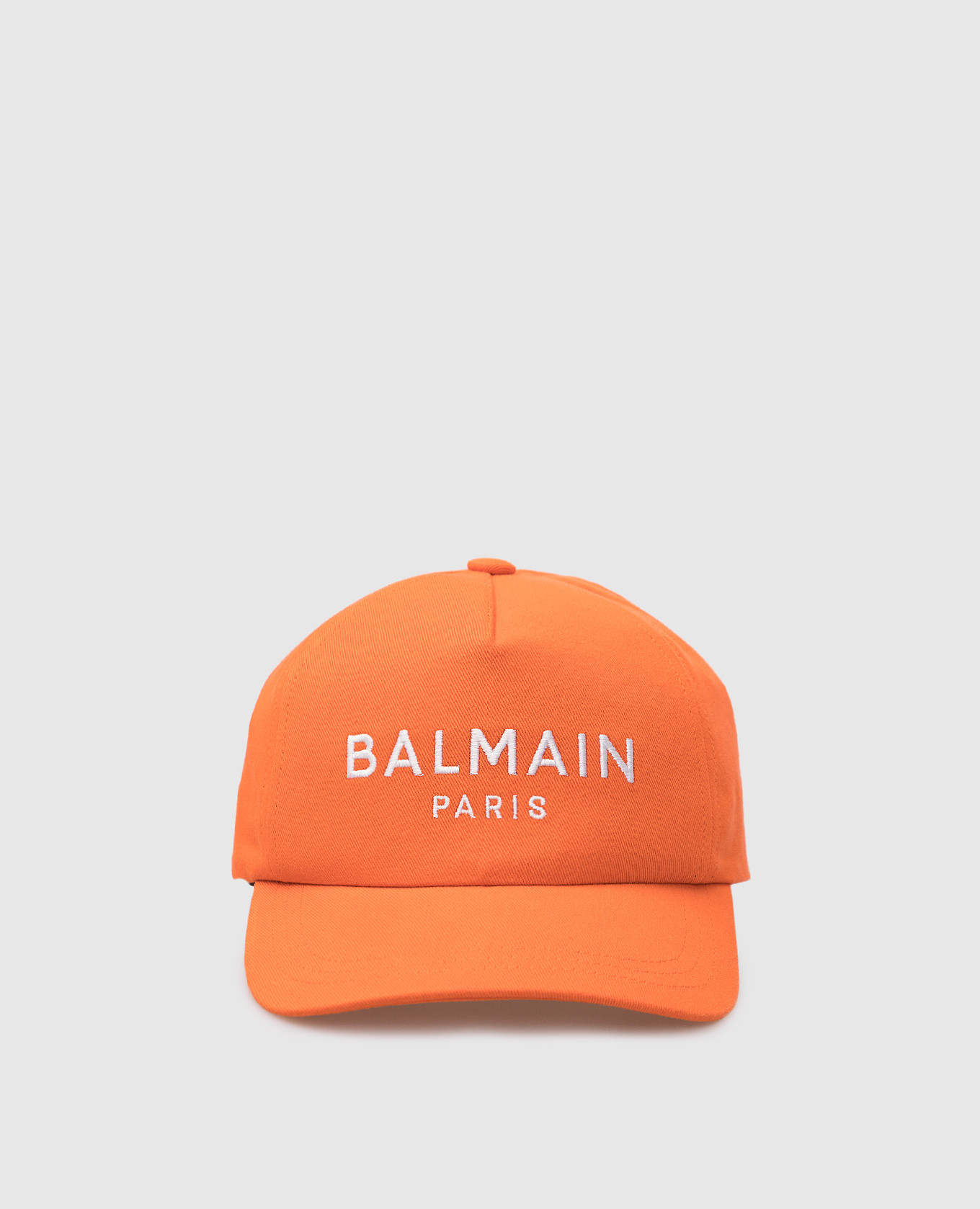 Оранжевая кепка с вышивкой логотипа
