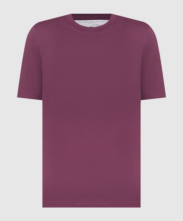 Brunello Cucinelli Burgundy T-shirt M0T611308