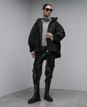 Ermanno Scervino Черный пуховик с логотипом D430A300CMBUUJ