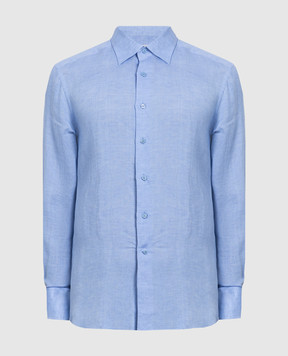 Stefano Ricci Блакитна сорочка із льону MC004606L2320