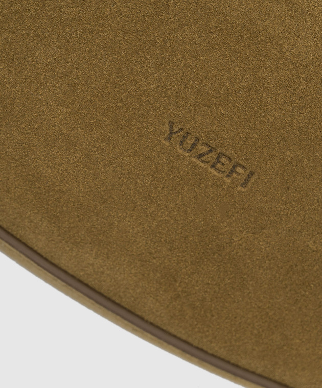 YUZEFI Замшева сумка-хобо кольорку хакі Fortune Cookie FORTUNECOOKIE зображення 5