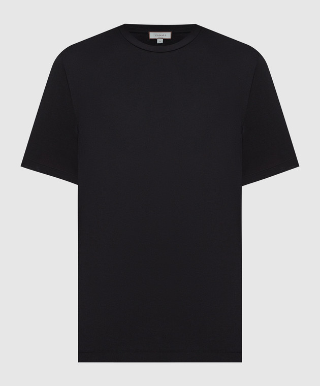 Canali Black T-shirt MJ01984T0003