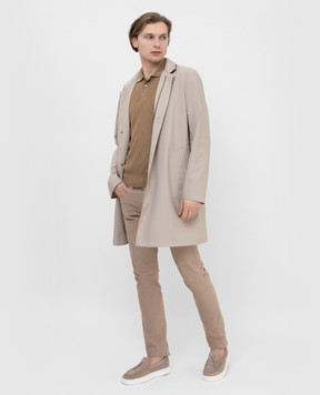 Loro Piana Плащ Sebring с замшевой вставкой FAM1663