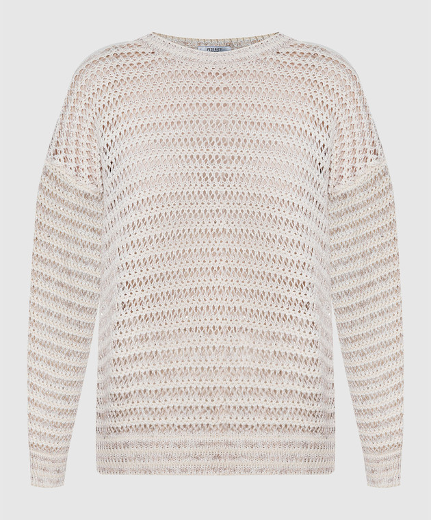 Peserico Білий светр у паєтках S99530F059140C
