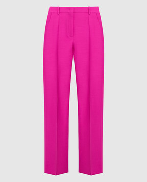 Valentino Розовые брюки из шерсти и шелка 3B3RB5201CF