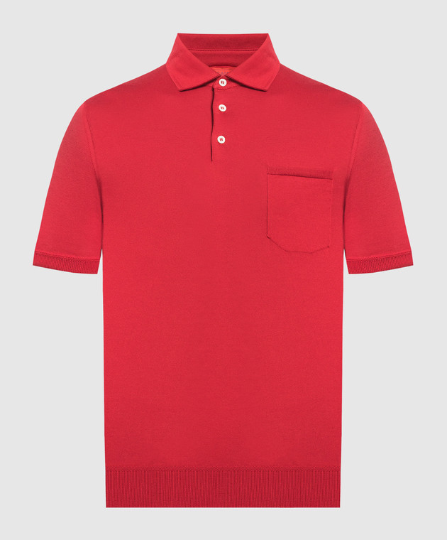 ISAIA Red polo MG7971Y0383