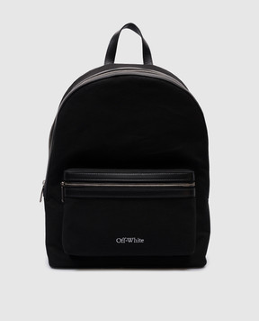 Off-White Чорний рюкзак Core з вишивкою логотипа OMNB109S24FAB002