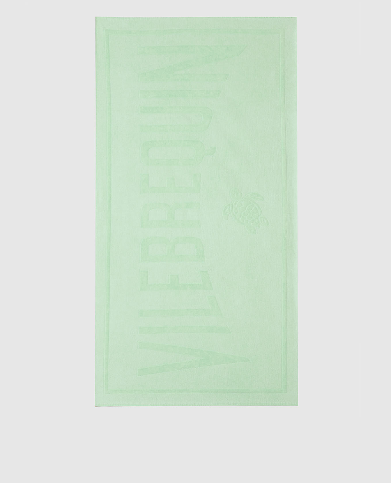 Green towel SAND in logo pattern