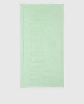 Vilebrequin Зеленое полотенце SAND в логотипе шаблон. SANH3200w