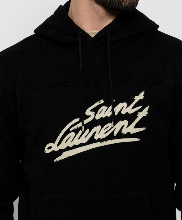 Saint Laurent Черное худи 677263YBVB2 изображение 2