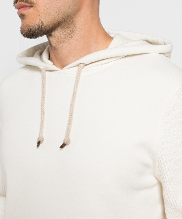 Brunello Cucinelli - Белые худи MTU239051G купить в Symbol