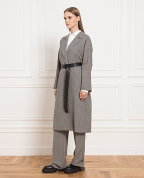 Max Mara Пальто Bisous из шерсти в клеточку BISOUS