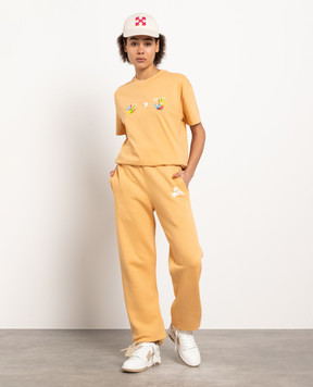Off-White Помаранчеві джогери з логотипом OWCH006S23JER003