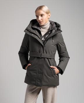 Mackage Серый пуховик Jeni-nfz с логотипом JENINFZ