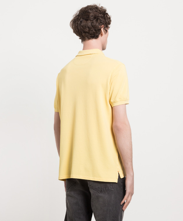 ISAIA Yellow polo shirt with logo MCT171JP003 image 4