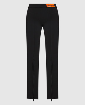 Heron Preston Чорні штани з блискавками HWCA028S22FAB001