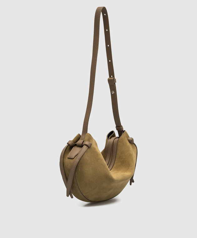 YUZEFI Замшева сумка-хобо кольорку хакі Fortune Cookie FORTUNECOOKIE зображення 3