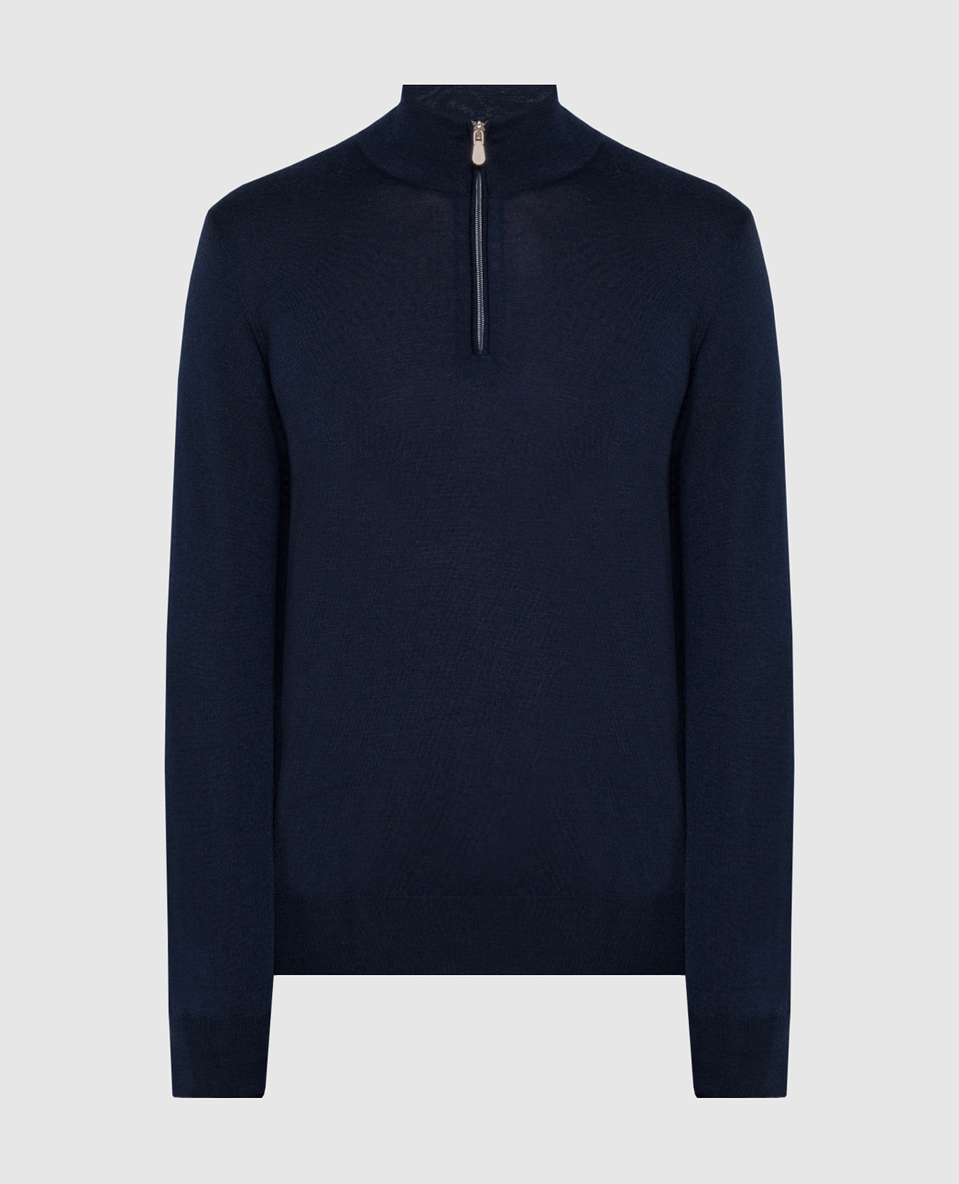 Blue wool and cashmere jumper