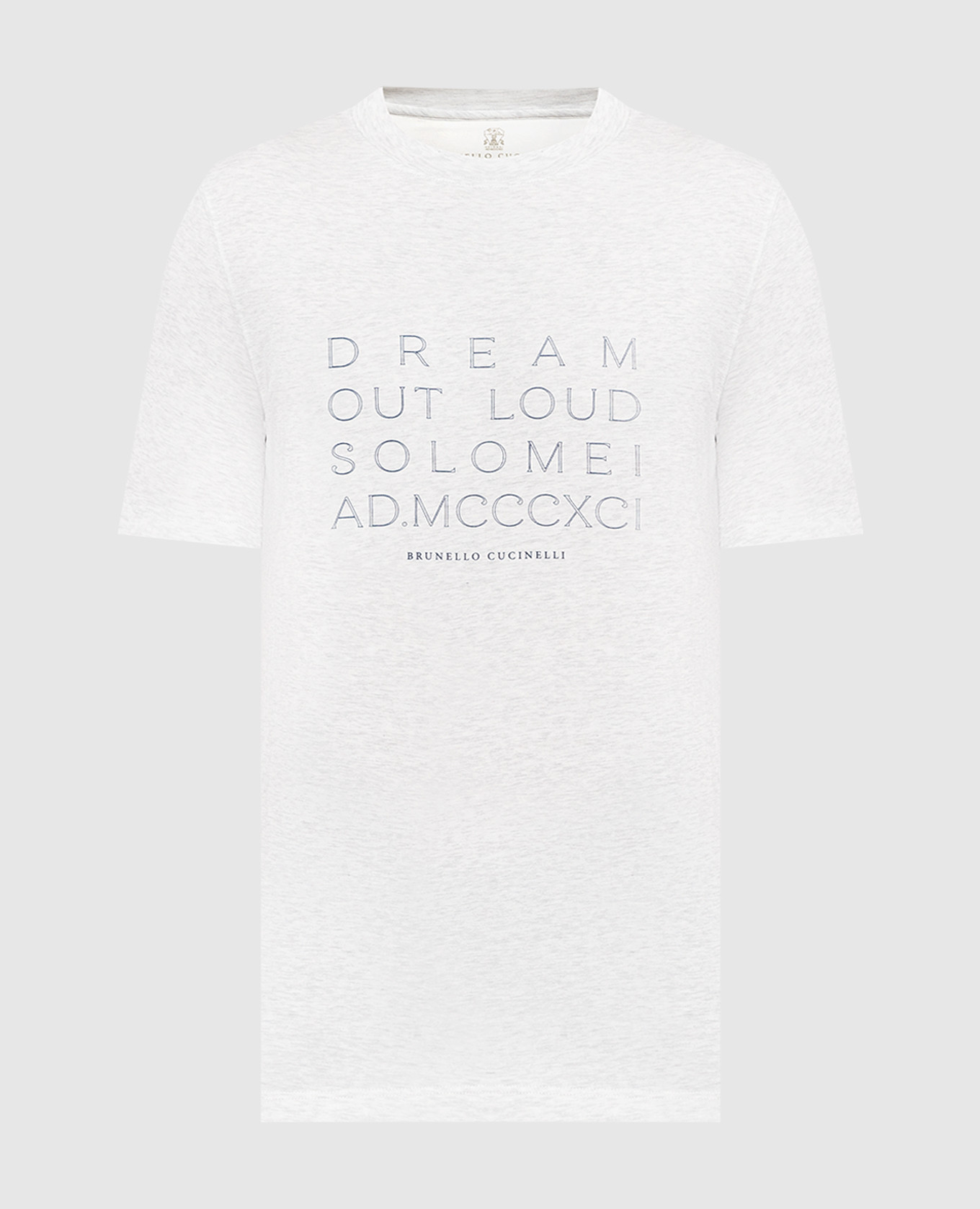 Сіра меланжева футболка з принтом Dream out loud