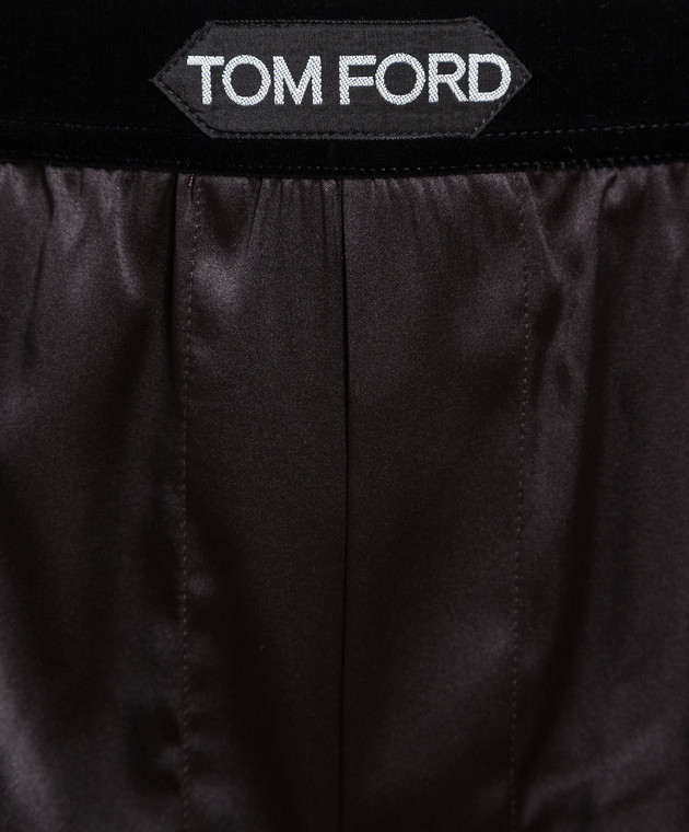 Tom Ford Brown silk boxer briefs T4LE41010 image 3