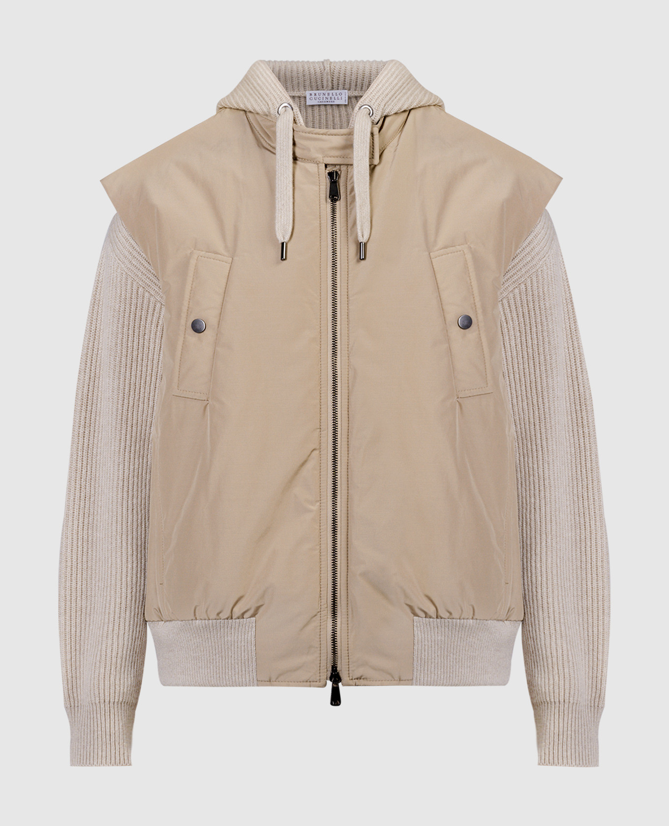 

Бежевый комплект из жилета и кардигана из кашемира, Верхняя одежда