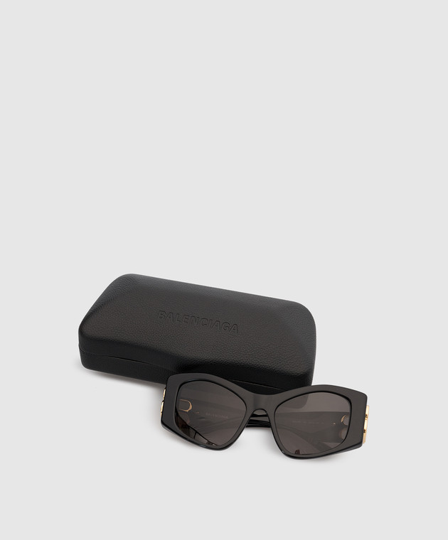 Balenciaga Dynasty logo sunglasses in black 745072T0039 image 6