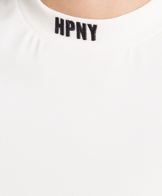 Heron Preston White mini dress with HPNY logo embroidery HWDE002C99JER001 изображение 5