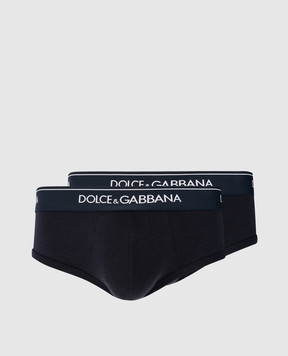 Dolce&Gabbana Набір синіх трусів-бріфів Brando M9C05JONN95