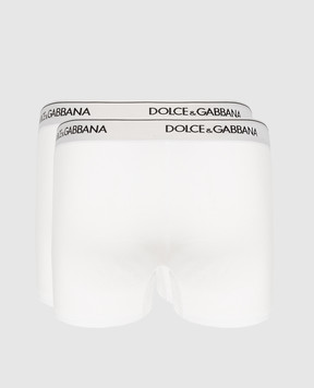 Dolce&Gabbana Набір білих трусів-бріфів з логотипом M9C07JONN95