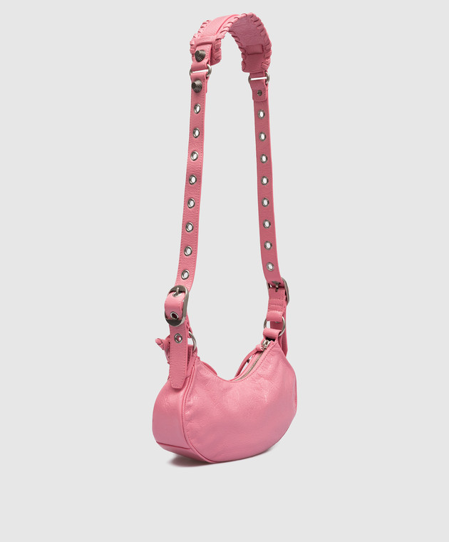 Balenciaga Le Cagole pink leather hobo bag 6713091VG9Y image 4