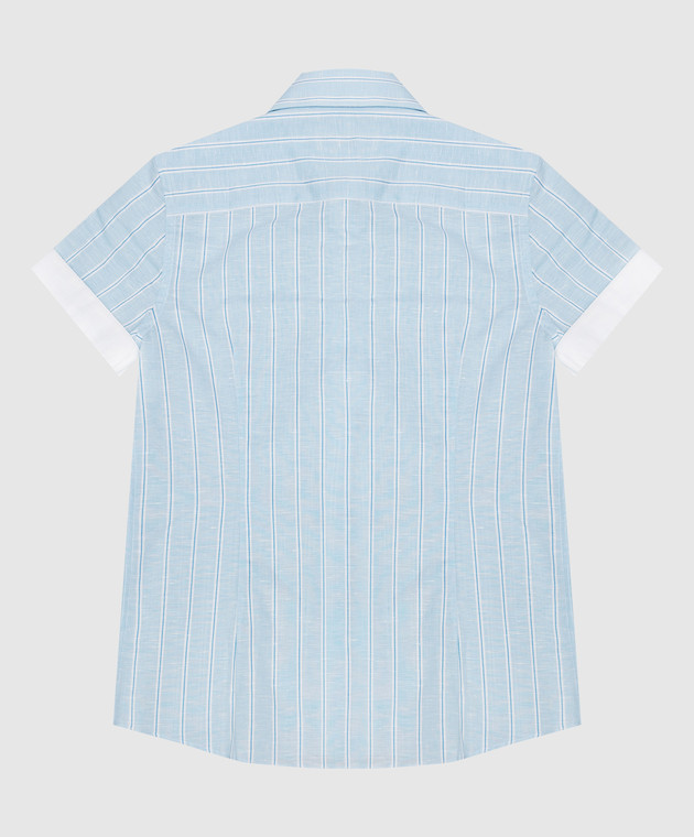 Stefano Ricci Children's blue striped shirt YC003553L1782 image 2