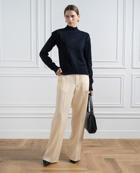 Jil Sander Синий свитер из шерсти J40GP0127J14653