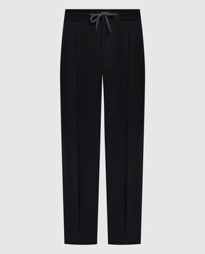 Brunello Cucinelli Черные брюки из шерсти ME226E1740