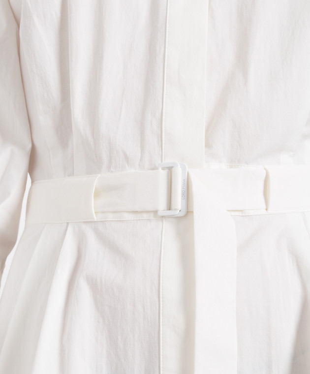 Loro Piana Біла сукня-сорочка міді Irma FAM1291 зображення 5