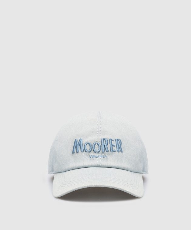 MooRER Blue cap with logo embroidery ROBINSONAU