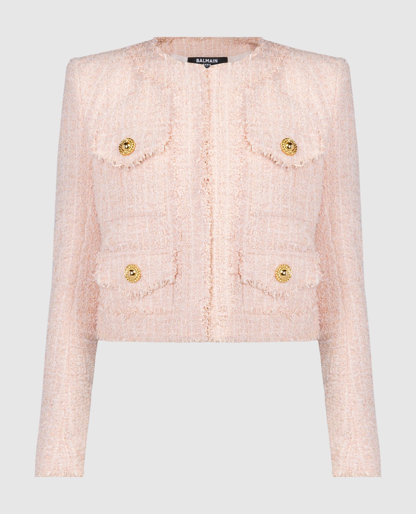 Pink tweed jacket
