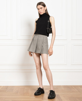Max Mara Sportmax Коричнева спідниця міні в клітинку NIGELLA