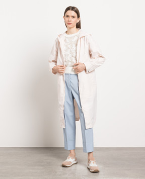 Peserico Розовый плащ с цепочкой мониль S2138706680