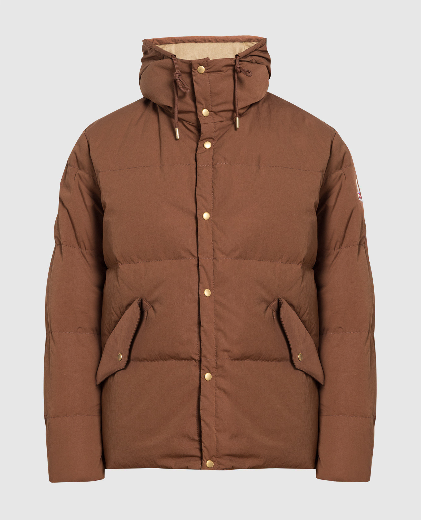 Brown down jacket Crinkle M138