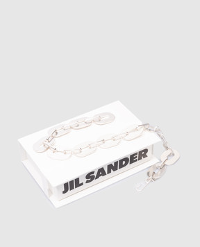 Jil Sander Серебристые бусы-цепь J11UU0046P4877