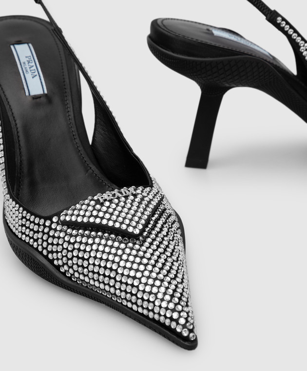 YK　エスカーダ Prada - Слингбэки в кристаллах с логотипом 1I756M2AWL купить