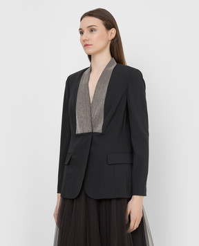 Brunello Cucinelli Жакет із вовни з ланцюжками M0W272972