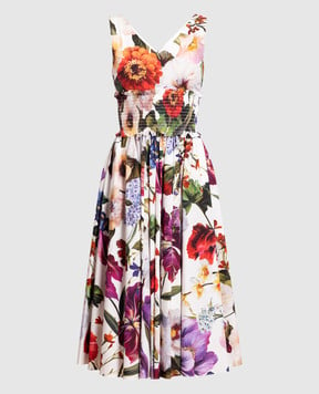 Dolce&Gabbana Сукня міді в квітковий принт F6D2STHS5DQ