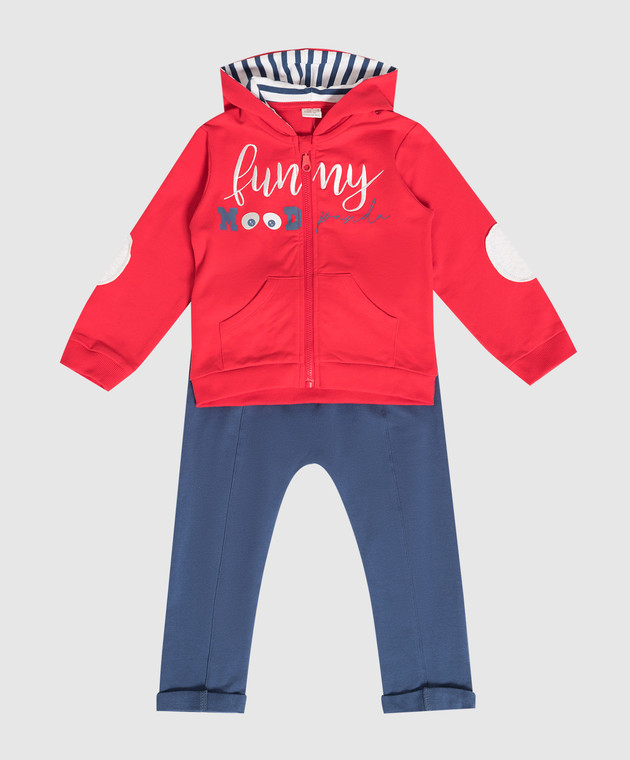 RiminiVeste Children's suit with embroidery and print CO4998