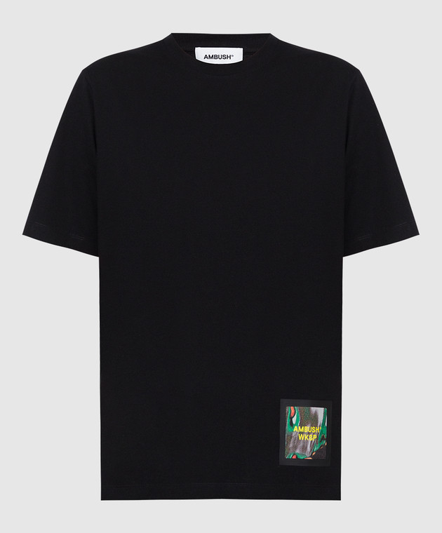 AMBUSH Black printed T-shirt BWAA025S22JER002