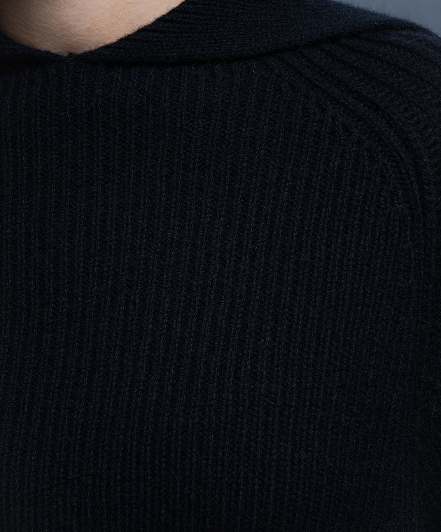 Rohe Black wool and cashmere ribbed sweater 40923114 image 5
