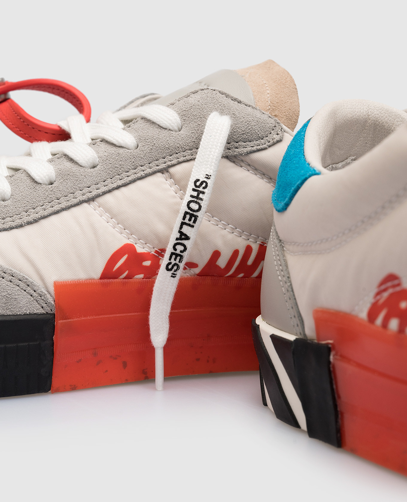 Off-White - Серые комбинированные сникеры Floating Arrow Low