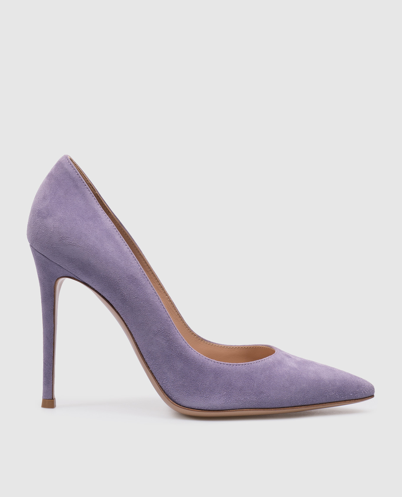

Фиолетовые замшевые лодочки Gianvito, Фиолетовый, Лодочки