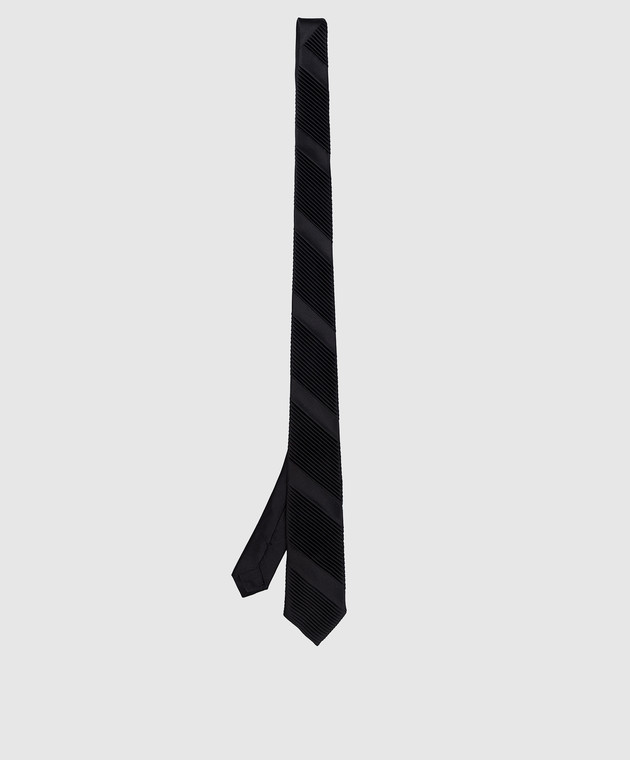 Stefano Ricci Дитяча чорна краватка із шовку YCP14UNIR зображення 2